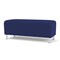 Lesro Siena Lounge Reception Loveseat Bench, Brushed Steel, OH Cobalt Upholstery SN6001 - alternate 2
